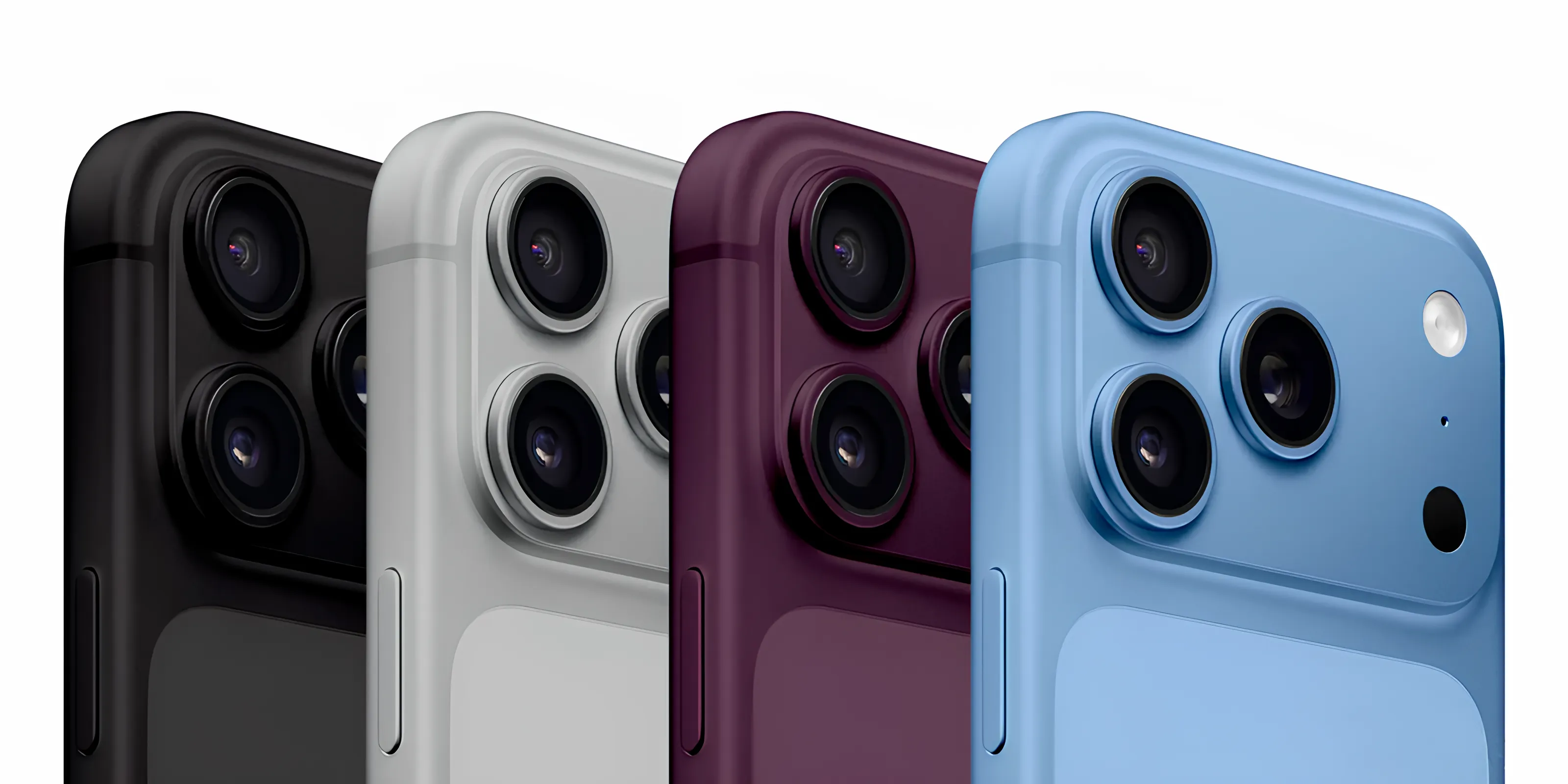 iPhone 18 Pro: четыре новых цвета — Dark Cherry, Light Blue, Silver и Black
